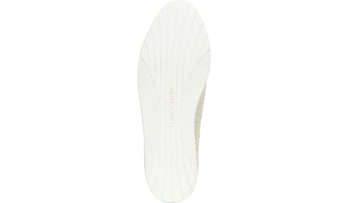 Franco Homer 3 Platform Slip On Sneaker - White Fabric