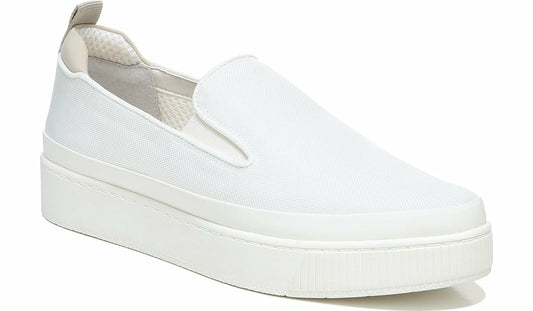 Franco Homer 4 Platform Slip On Sneaker - White Fabric