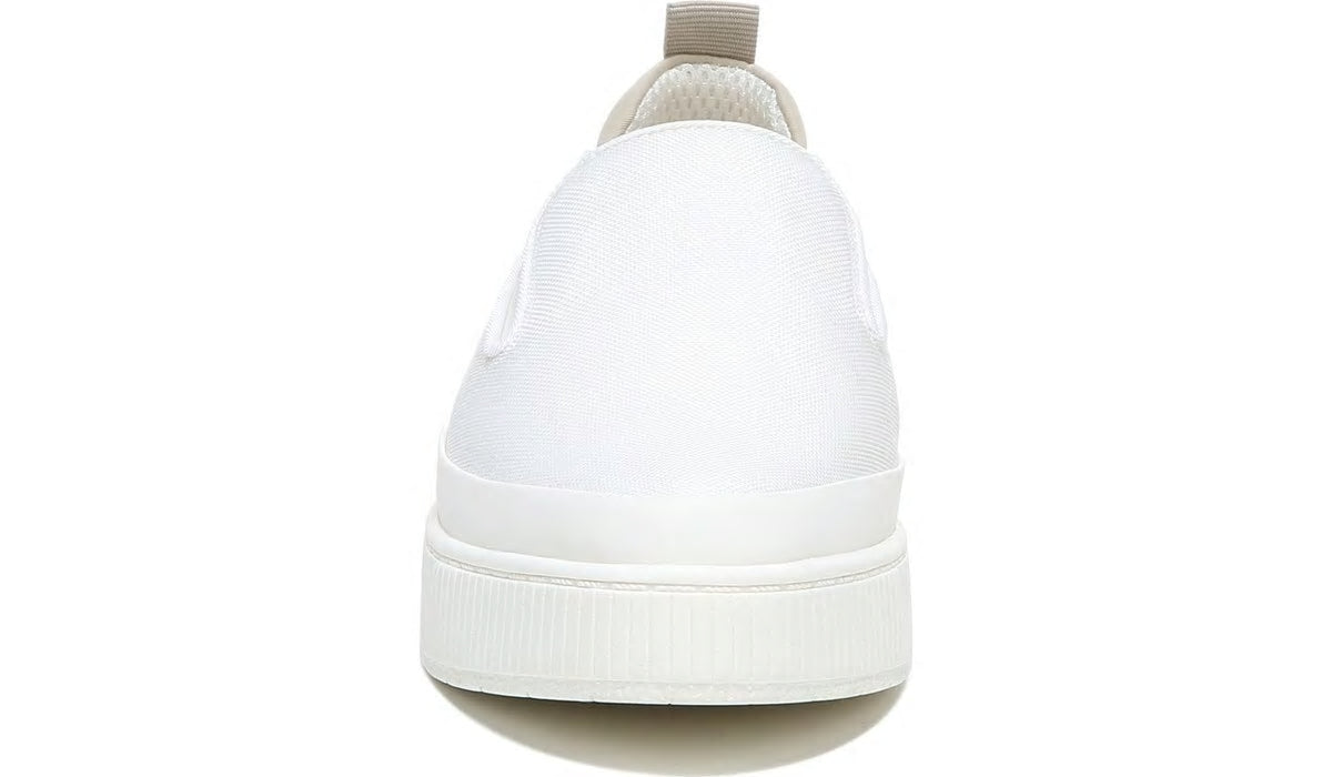 Franco Homer 4 Platform Slip On Sneaker - White Fabric