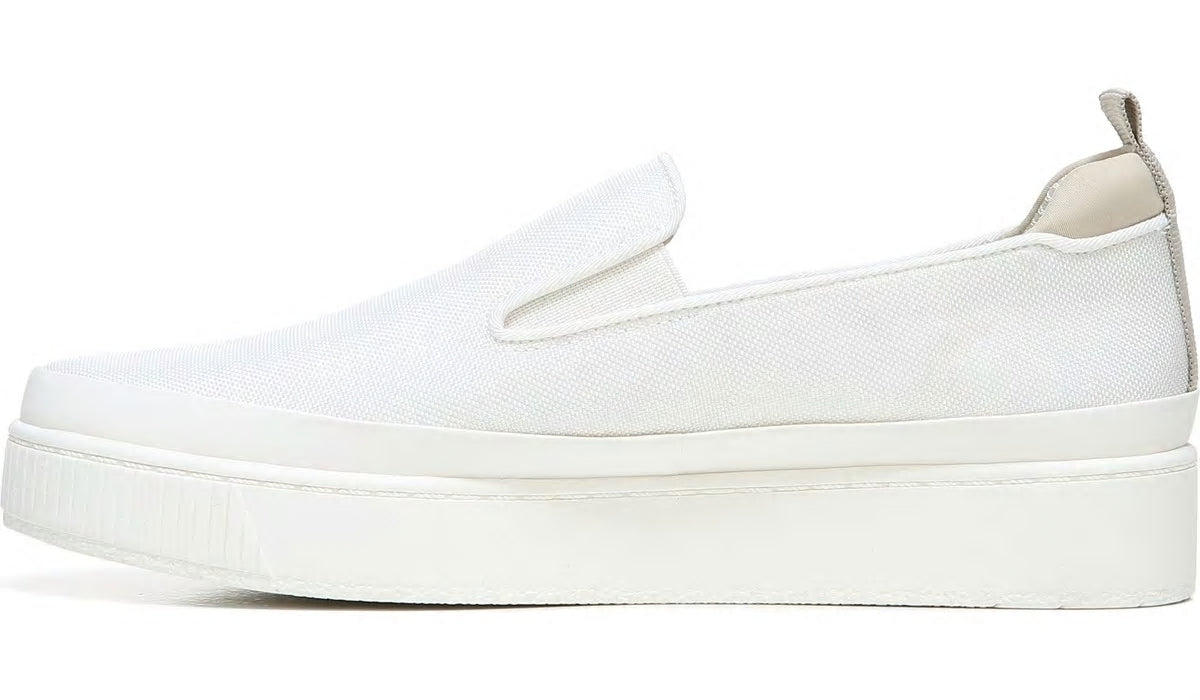Franco Homer 4 Platform Slip On Sneaker - White Fabric