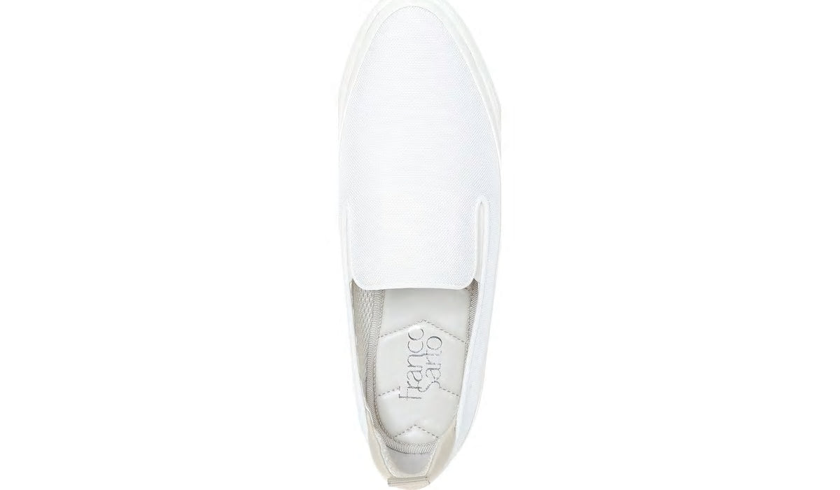 Franco Homer 4 Platform Slip On Sneaker - White Fabric