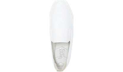 Franco Homer 4 Platform Slip On Sneaker - White Fabric