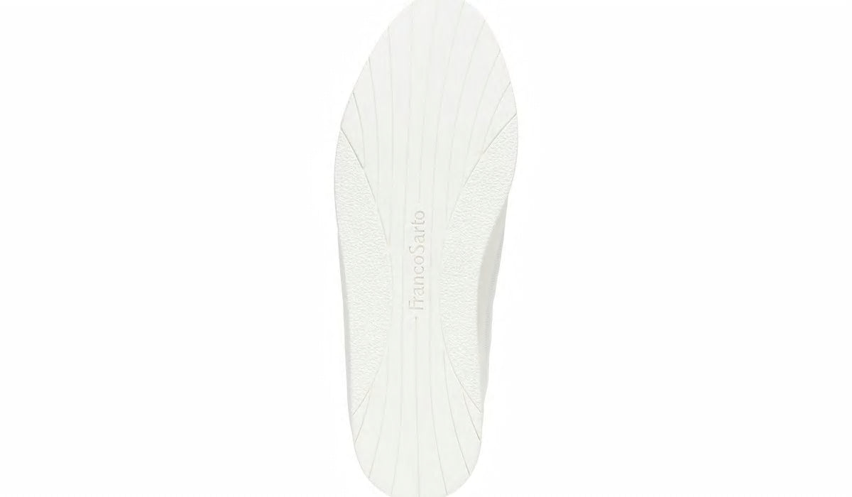 Franco Homer 4 Platform Slip On Sneaker - White Fabric
