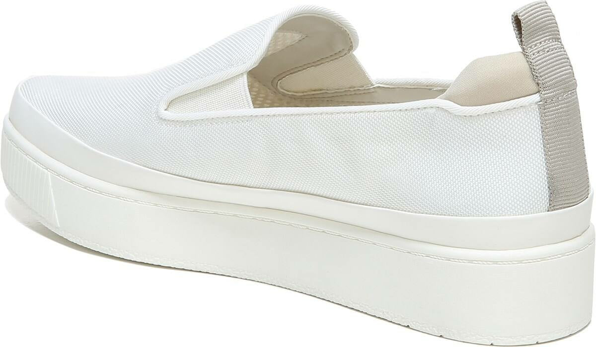 Franco Homer 4 Platform Slip On Sneaker - White Fabric