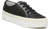 Black Woven Leather