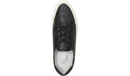 Franco Hyria Platform Sneaker - Black Woven Leather