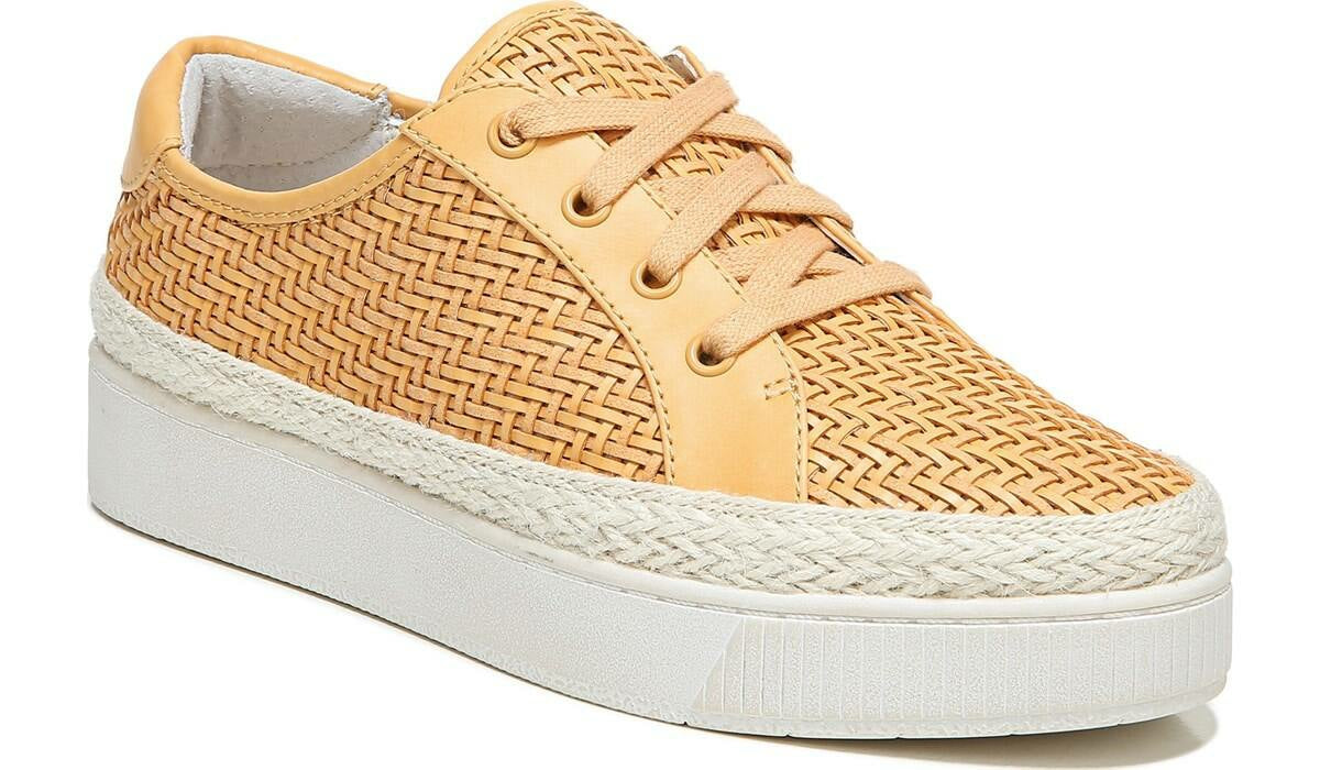 Franco Hyria Platform Sneaker - Cantaloupe Woven Leather