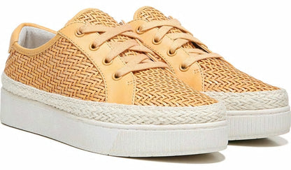 Franco Hyria Platform Sneaker - Cantaloupe Woven Leather