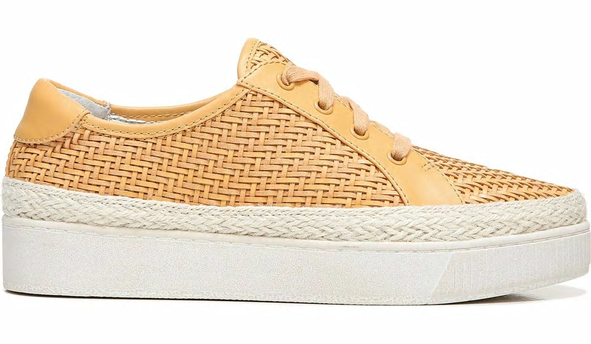 Franco Hyria Platform Sneaker - Cantaloupe Woven Leather