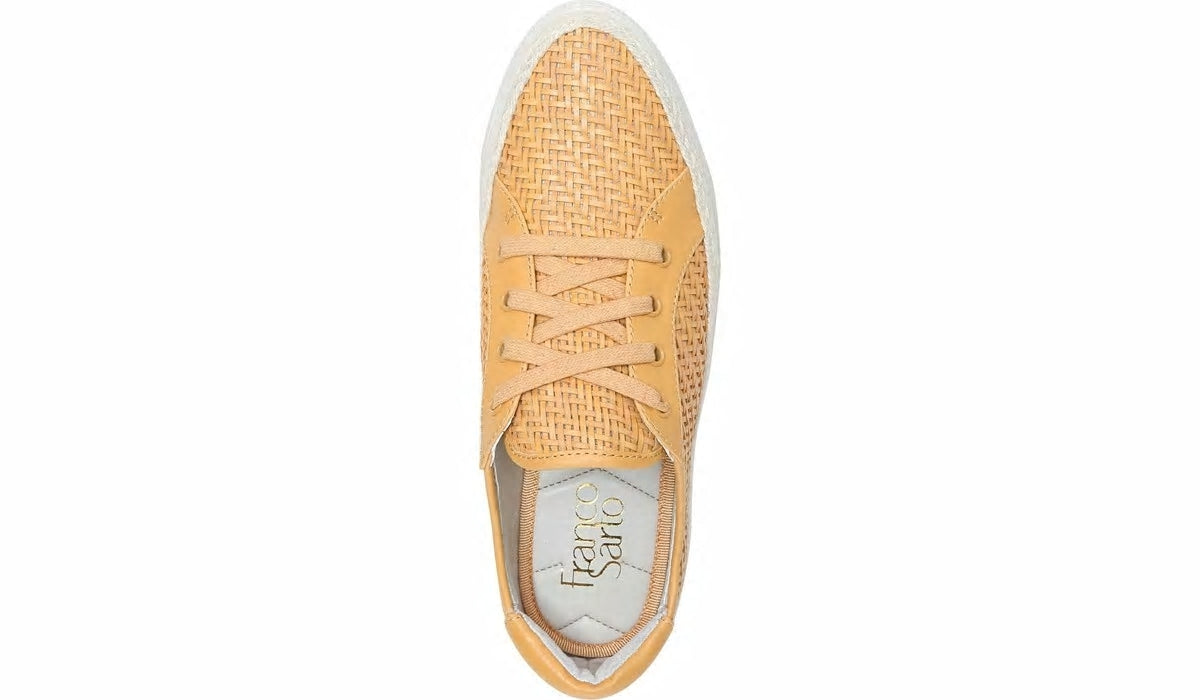 Franco Hyria Platform Sneaker - Cantaloupe Woven Leather
