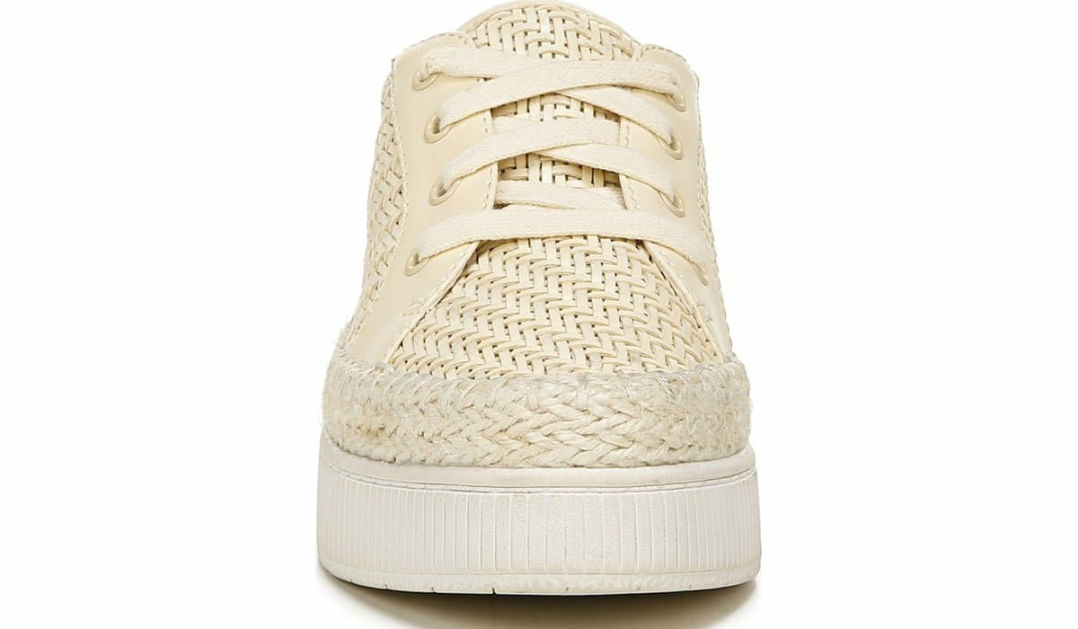 Franco Hyria Platform Sneaker - Milk Woven Leather