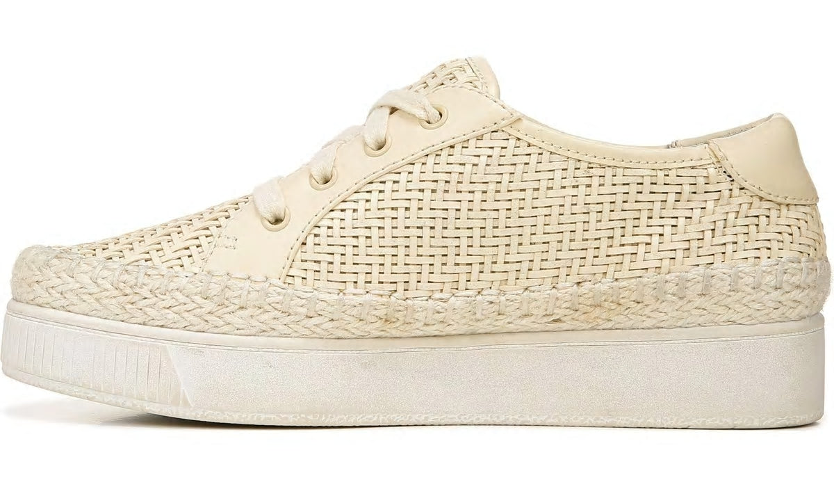 Franco Hyria Platform Sneaker - Milk Woven Leather