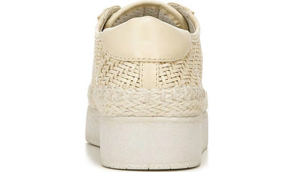 Franco Hyria Platform Sneaker - Milk Woven Leather