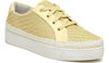 Yellow Woven Leather
