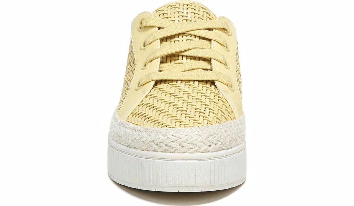 Franco Hyria Platform Sneaker - Yellow Woven Leather