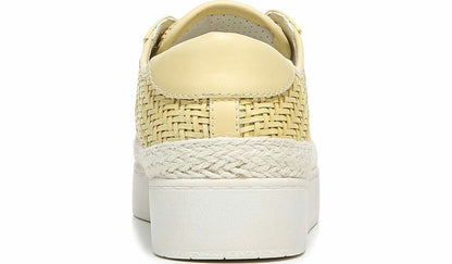 Franco Hyria Platform Sneaker - Yellow Woven Leather