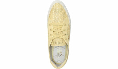 Franco Hyria Platform Sneaker - Yellow Woven Leather