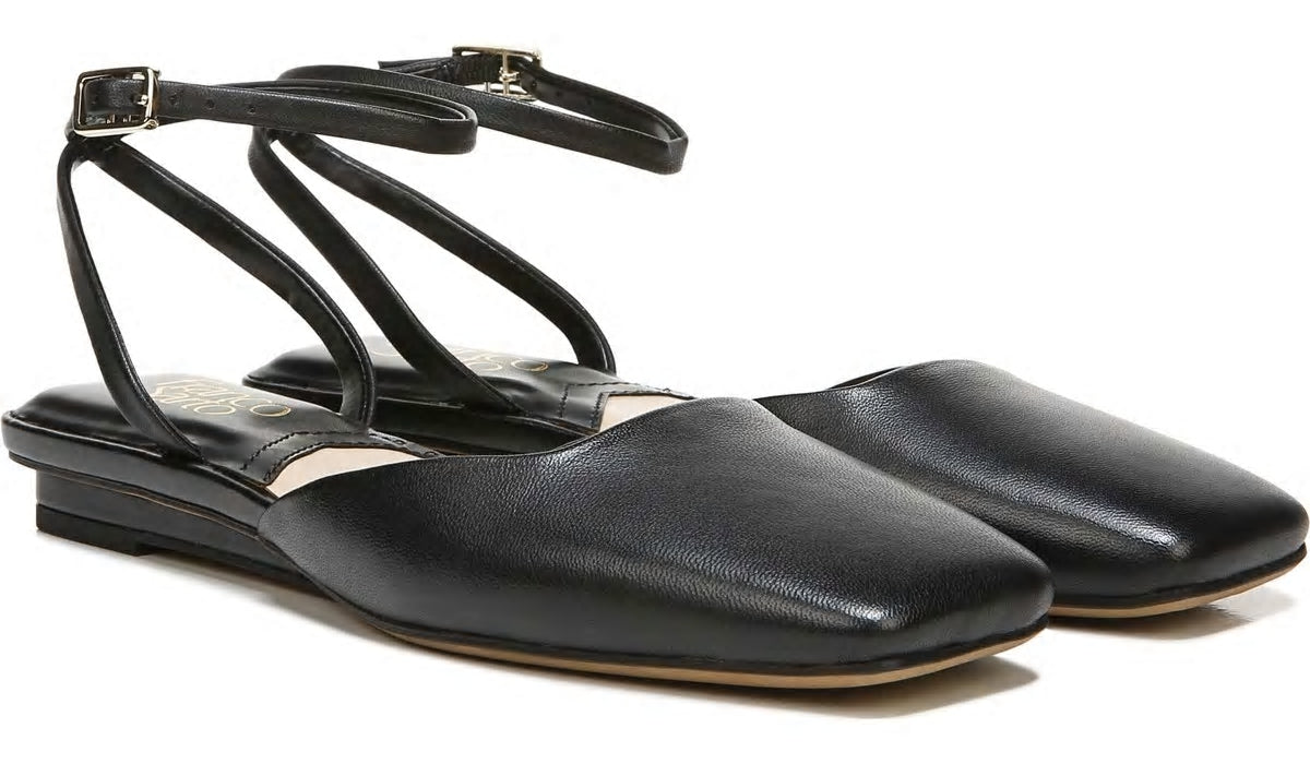 Franco Jolee Flat - Black Leather