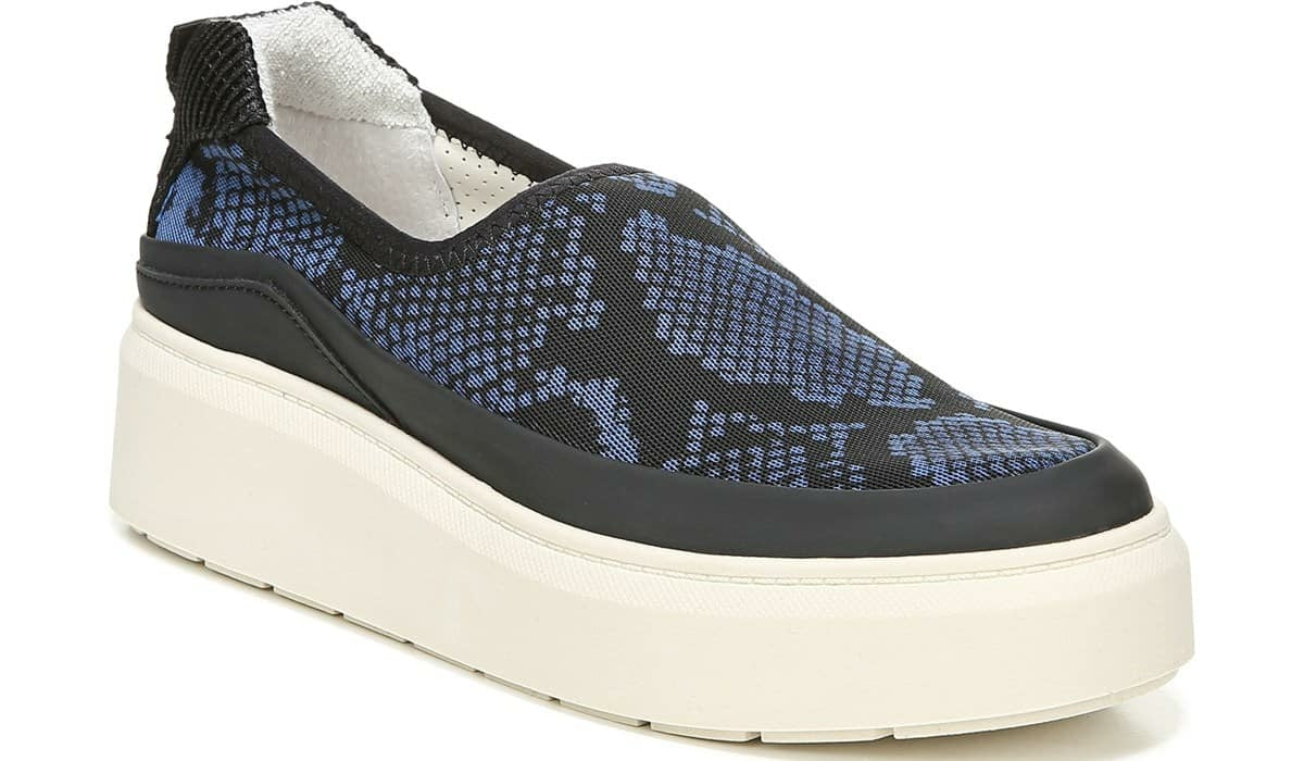 Franco Lin Platform Slip On Sneaker - Blue Fabric