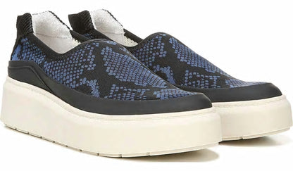 Franco Lin Platform Slip On Sneaker - Blue Fabric