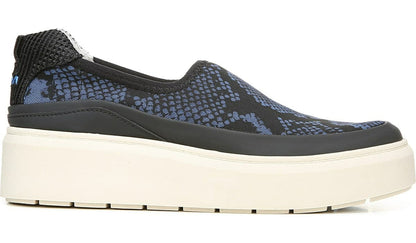 Franco Lin Platform Slip On Sneaker - Blue Fabric