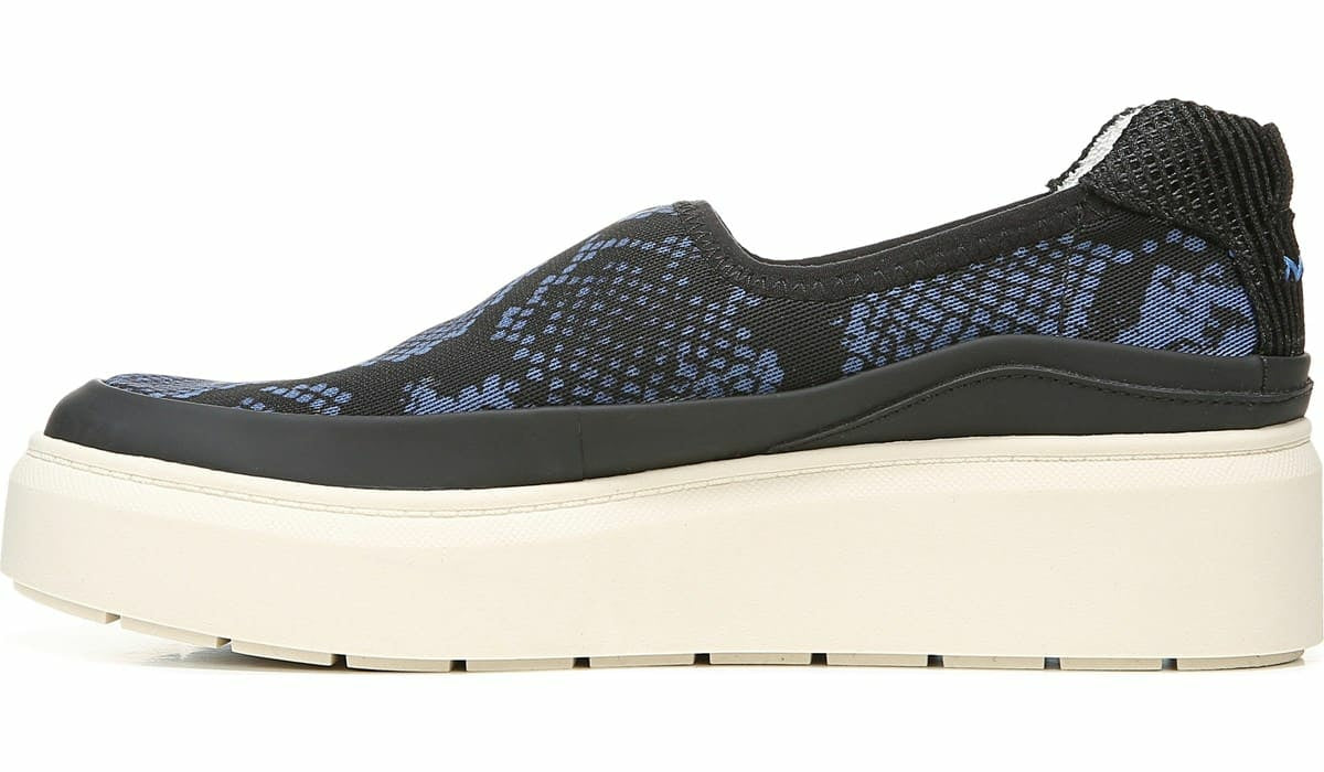 Franco Lin Platform Slip On Sneaker - Blue Fabric