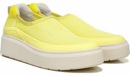 Franco Lin Platform Slip On Sneaker - Yellow Fabric