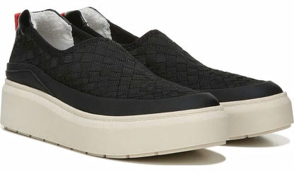 Franco Lin 2 Platform Slip On Sneaker - Black Mesh Weave