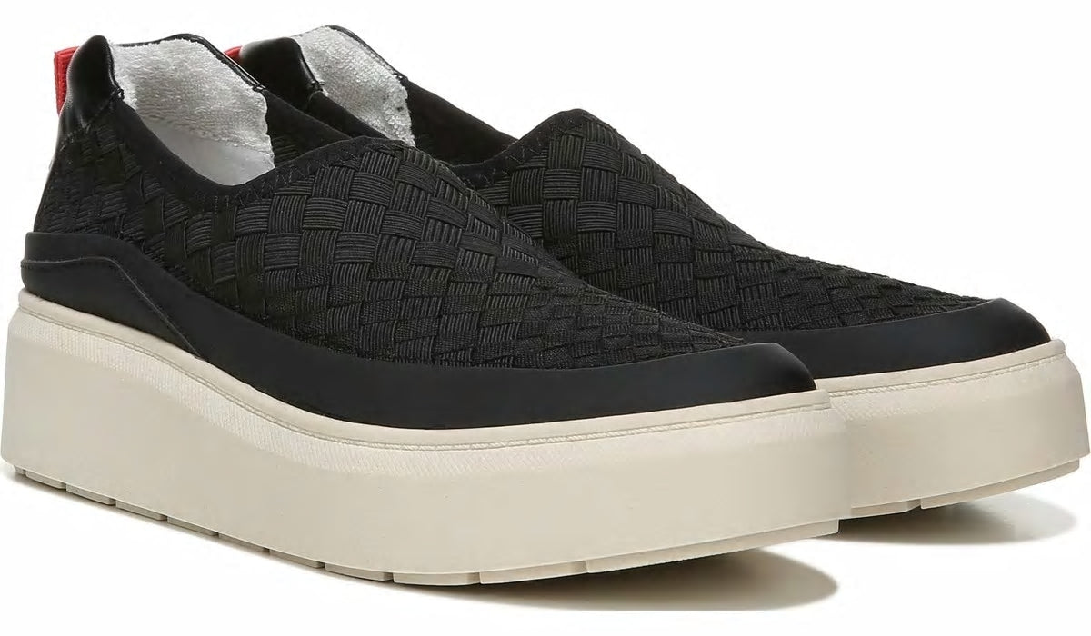 Franco Lin 2 Platform Slip On Sneaker - Black Mesh Weave