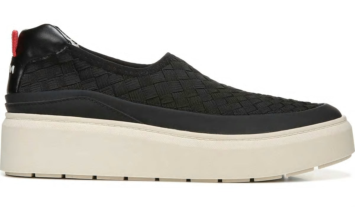 Franco Lin 2 Platform Slip On Sneaker - Black Mesh Weave