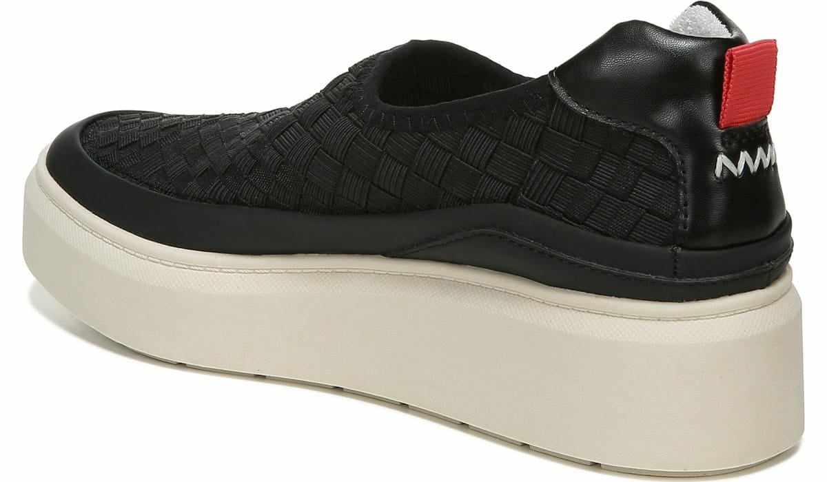 Franco Lin 2 Platform Slip On Sneaker - Black Mesh Weave