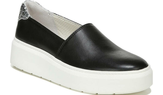 Franco Lodi 2 Platform Slip On Sneaker - Black Snake Print Faux Leather