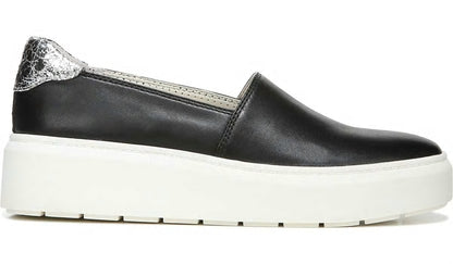 Franco Lodi 2 Platform Slip On Sneaker - Black Snake Print Faux Leather