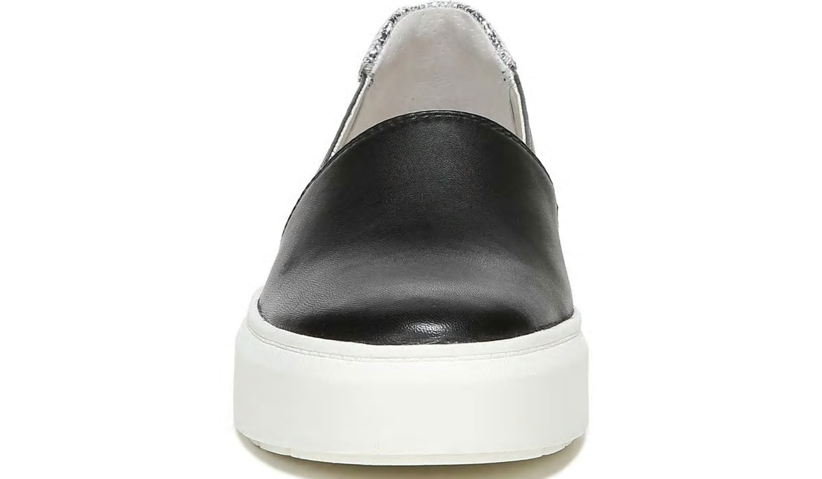 Franco Lodi 2 Platform Slip On Sneaker - Black Snake Print Faux Leather