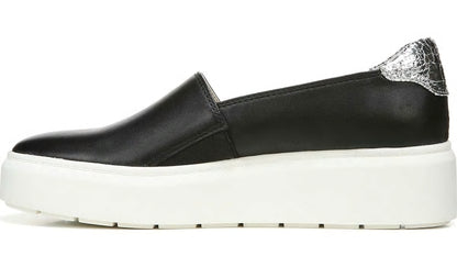 Franco Lodi 2 Platform Slip On Sneaker - Black Snake Print Faux Leather