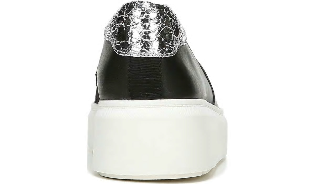 Franco Lodi 2 Platform Slip On Sneaker - Black Snake Print Faux Leather
