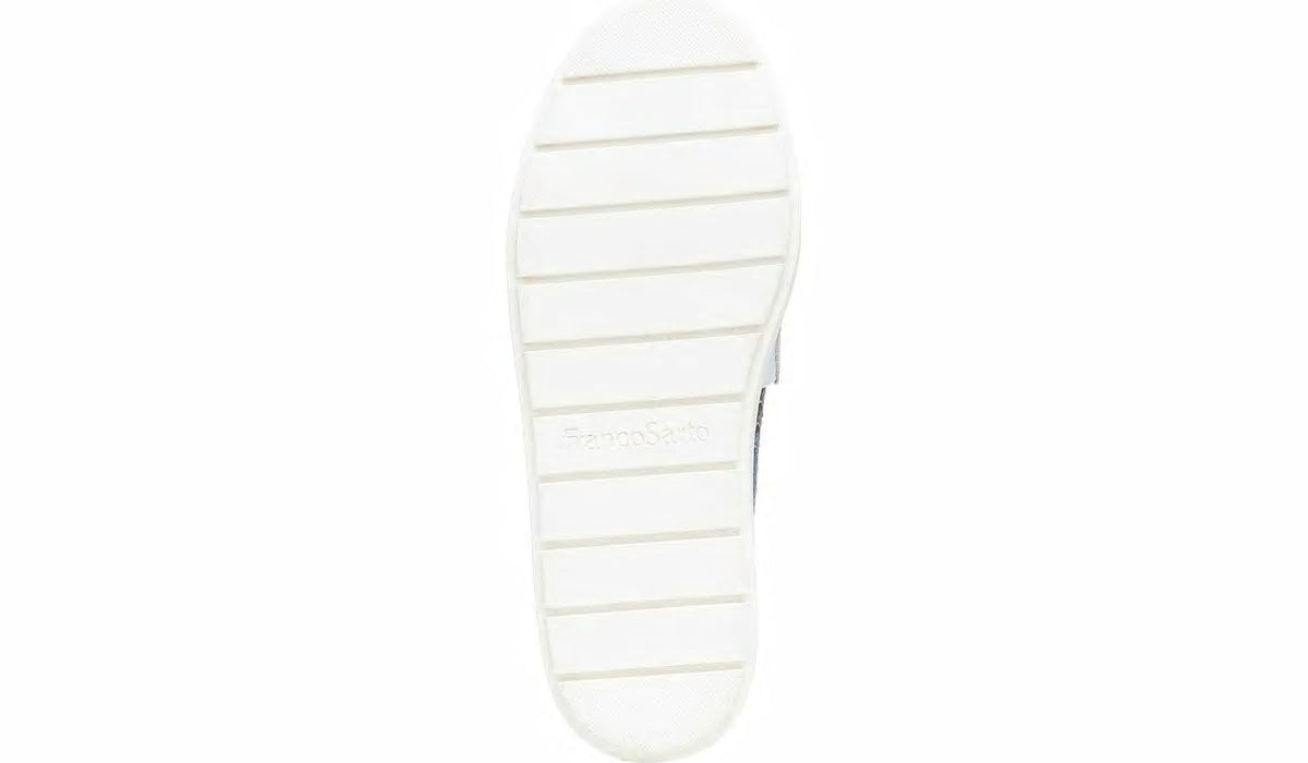 Franco Lodi 2 Platform Slip On Sneaker - Blue Multi Snake Faux Leather