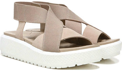 Franco Niko Platform Sandal - Summer Beige Suede