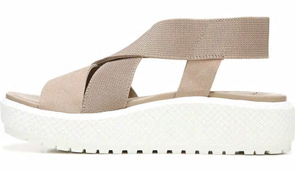Franco Niko Platform Sandal - Summer Beige Suede