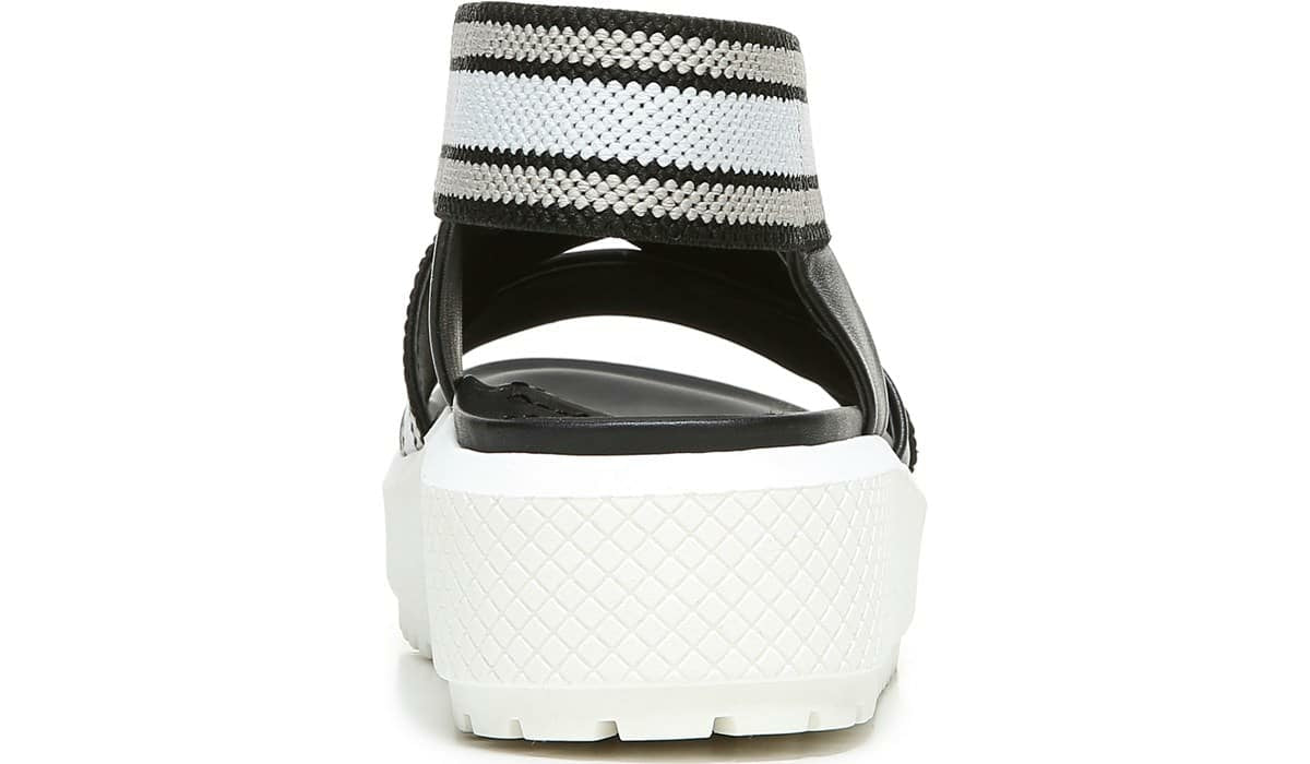 Franco Niko Platform Sandal - Black Grey Leather
