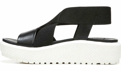 Franco Niko Platform Sandal - Black Leather
