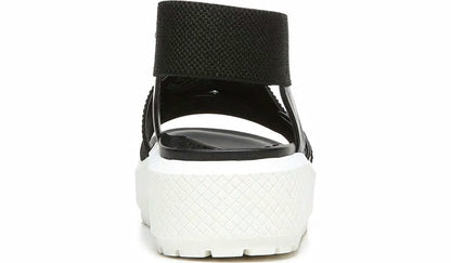 Franco Niko Platform Sandal - Black Leather