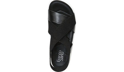 Franco Niko Platform Sandal - Black Leather