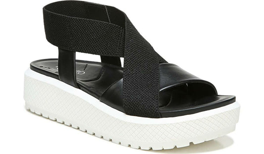 Franco Niko Platform Sandal - Black Leather