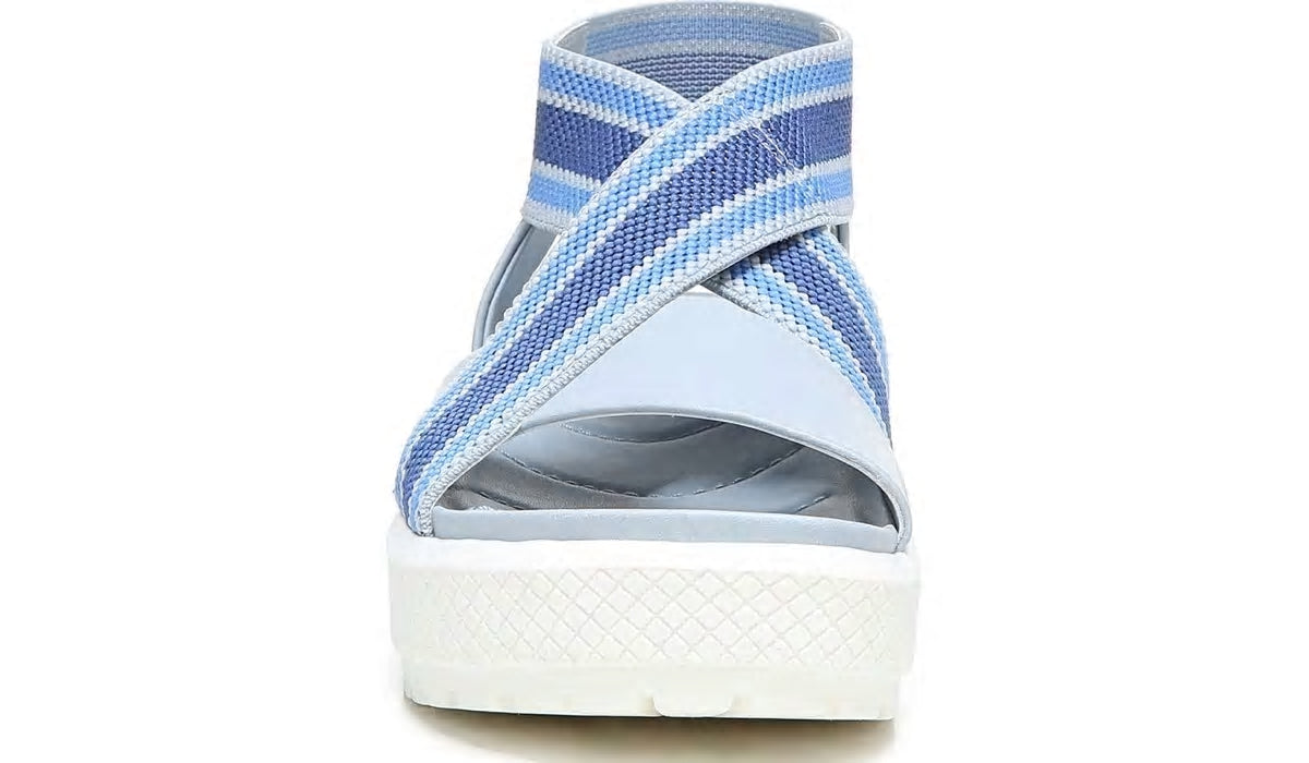 Franco Niko Platform Sandal - Light Blue Leather