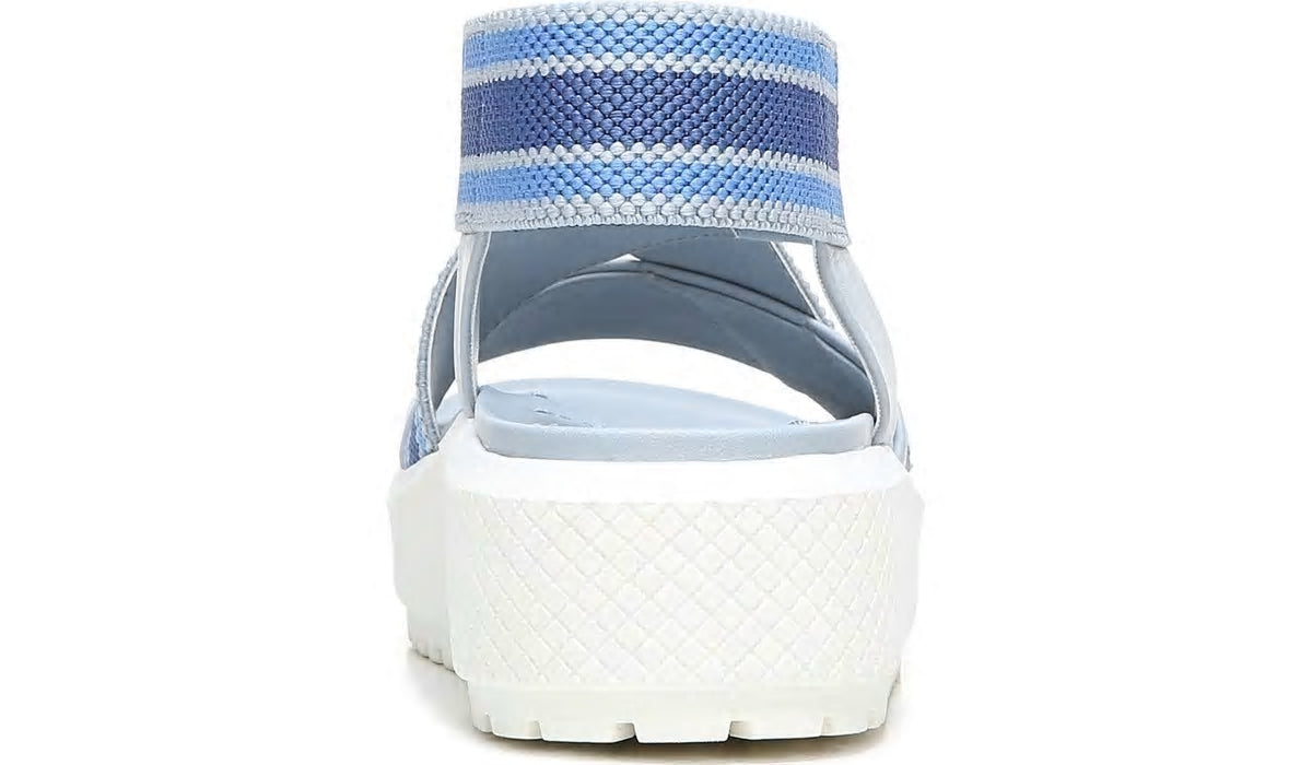 Franco Niko Platform Sandal - Light Blue Leather