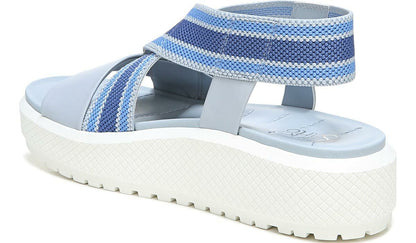 Franco Niko Platform Sandal - Light Blue Leather