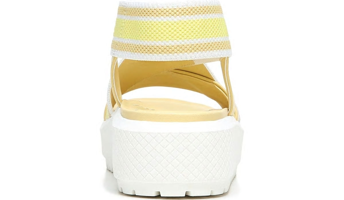 Franco Niko Platform Sandal - Light Yellow Leather