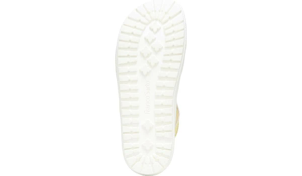 Franco Niko Platform Sandal - Light Yellow Leather