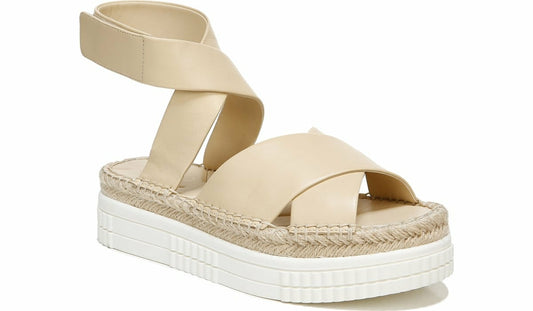 Franco Brock Platform Sandal - Beige Leather